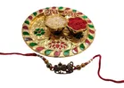 Combo of Rakhi with 4.5 inch Plate 