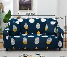 Homwatica 3 Seater Multicolor Circle Printed Elastic Sofa Cover 180X230Cm Pack Of 1