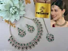 Green Free Size Necklace Set for Women