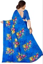 Georgette Printed Saree for Women 