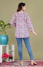 Cottonthree Quarter Sleeves Top for Women 