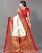 Art Silk Jacquard Embroidery Saree for Women 