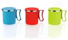 Stainless Steel Coffe Mug, Multicolour, Pack of 3 