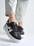 Shoetopia Girls Sneakers Black 