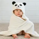 Brandon Baby Hood Towel Panda White 80x80 cm
