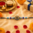 Blue Swastik Rakhi for Brother