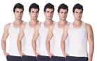 Cotton Vest for Men, Pack of 5 (White, S)