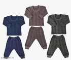 Cotton Thermal Set for Kids (Multicolor, 0-3 Months) (Set of 3)