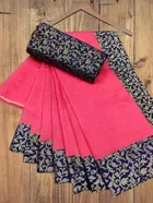 Chanderi Cotton Self Design Saree for Women 