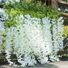 Polyester Artificial Hanging Flower Garlands 