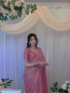 JImmy Choo Saree for Women, Pink 