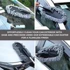 Microfiber Flexible Duster Car Wash | Car Aing Accessories | Microfiber | Brushes | Dry/Wet Home, Kitchen, Office Aing Brush with Expandable Handle 