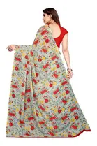 SVB फ्लोरल प्रिंटेड साड़ी फॉर वीमेन 