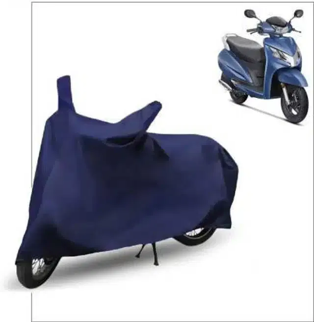Waterproof & UV Protection Polyester Full Body Cover for Honda Activa 6G (Blue)