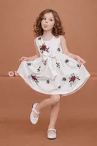 Printed Party Wear Dress for Girls 