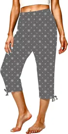 Cotton Printed Capri for Women 