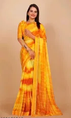 Lycra Blend Printed Saree for Women 