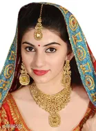 Yellow Free Size Jewellery Set for Women