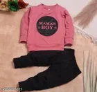 Hosiery Cotton Full Sleeves T-Shirt with Pant Clothing Set for Kids 