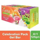 Fiama Gel Bar Celebration Pack With 5 Unique Gel Bars Soap 125 g 