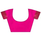 Banarasi Silk Jacquard Print Saree for Women 