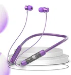 Rechargeable Wireless Bluetooth Neckband (Purple)