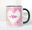 Bride Loading Printed Heart Handle Mug Microwave Safe Ceramic Tea Coffee 