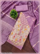 Embroidered Floral Patiala Suit for Women 