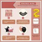 2nd Happy Birthday Balloon Decoration Kit, Rose Gold, Set of 1