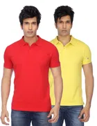 Solid Polo T-shirt for Men, Pack of 4 