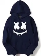 Marshmellow Printed Fleece Hoodie for Men 