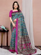 Mysore Silk Printed Saree for Women 