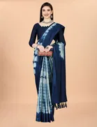 Chinon Solid Saree for Women 