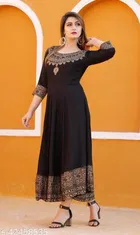 Rayon Printed Kurti with Dupatta for Women 