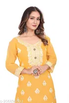 Cotton Embroidered Kurti for Women 