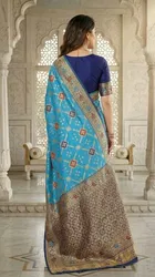 Banarasi Woven Silk Blend Saree for Women 