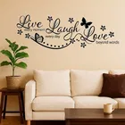 AVV Live Laugh Love Wall Stickers 110x70cm