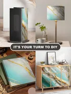 PVC Venyl Wall Sticker Wallpaper, Sky Blue 