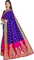 Banarasi Silk Jacquard Print Saree for Women 