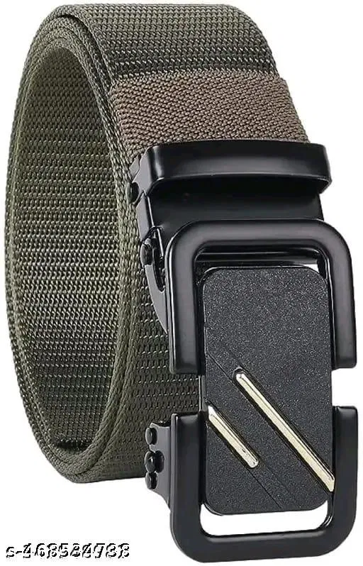 Polyester Belt for Men (Multicolor, 34)