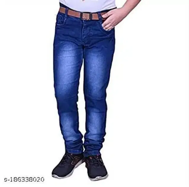 Denim Jeans for Boys (Blue, 9-10 Years)