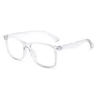 Plastic Sunglasses for Men & Women (Transparent)