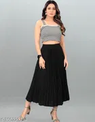 Crepe Skirts for Women 