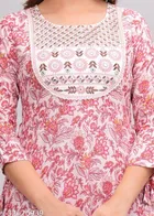 Viscose Rayon Kurti for Women, Peach 