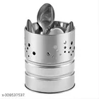 Stainless Steel Spoon Holder (Silver)