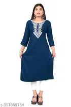 Viscose Rayon Printed Kurti for Women 