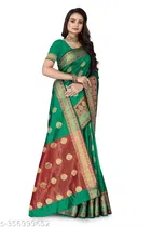 Banarasi Silk Zari Woven Saree for Women 