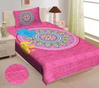Cotton Single Bedsheet with Pillow Cover 
