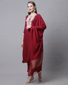 Cotton Embellished Kurta Set for Women 
