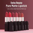 Swiss Beauty Pure Matte Lipstick, Smoking Red, 3.8 g